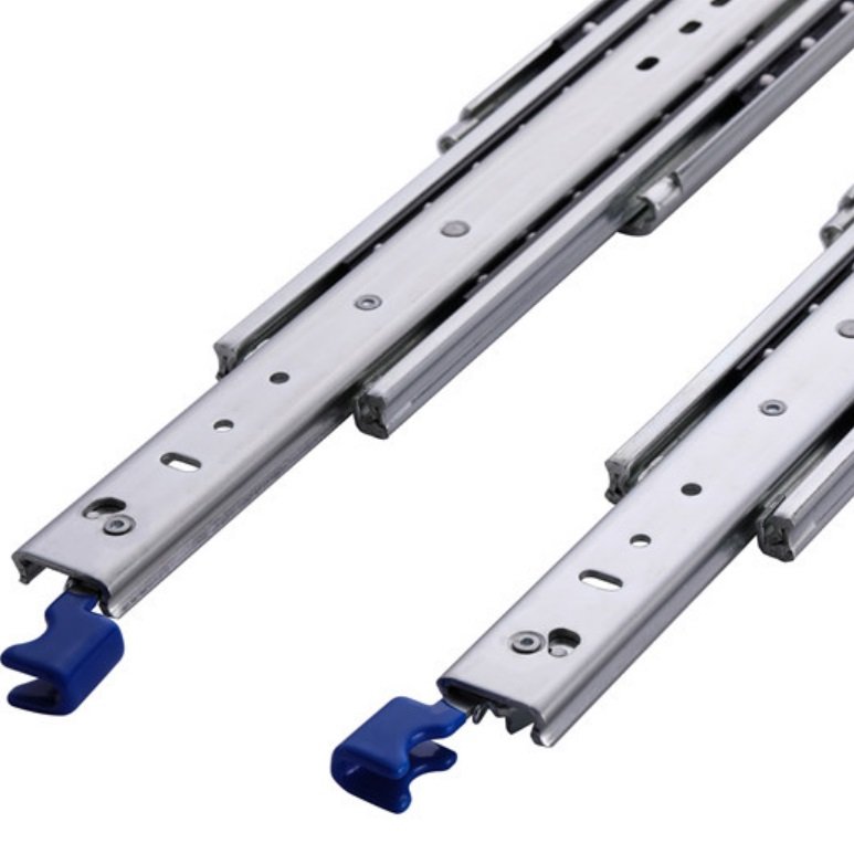 Zásuvkové výsuvy lock-in/out 250 kg 64 palcov = 1600 mm