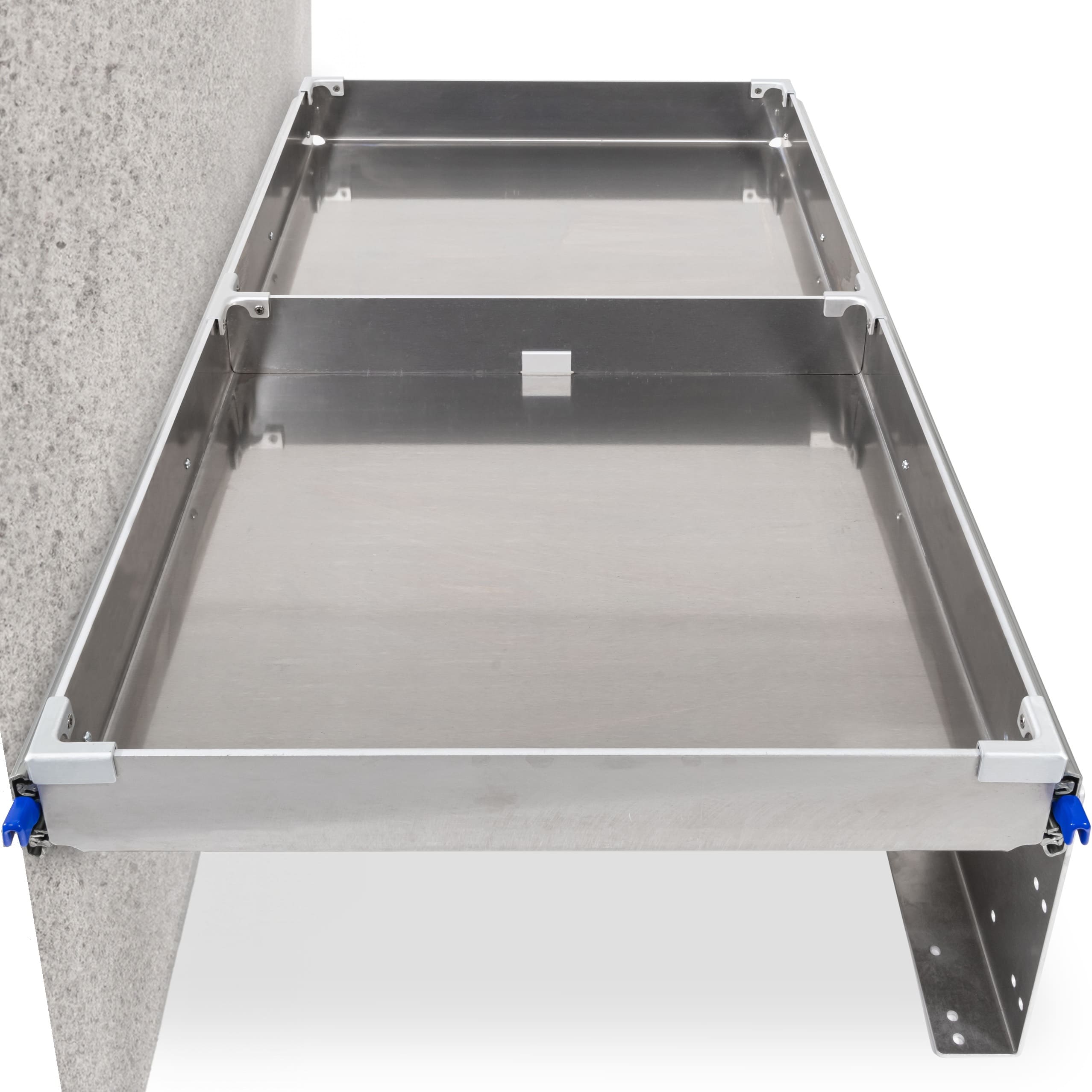 Korte hoge vloerbeugels 42 / 118 / 194 voor 250kg ladegeleider(s) <508mm
