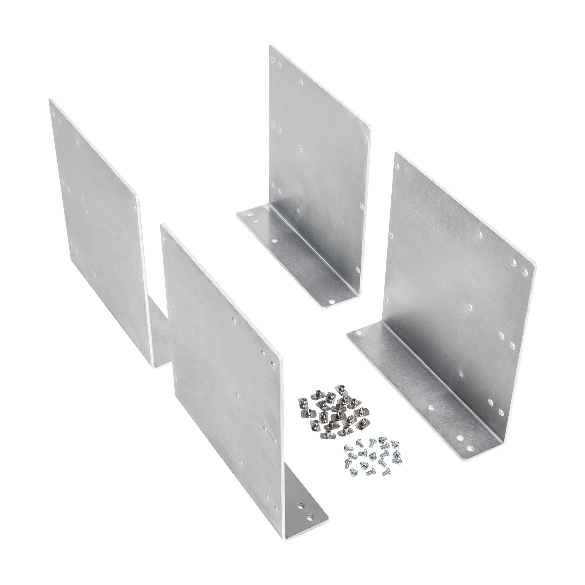 Korte hoge vloerbeugels 42 / 118 / 194 voor 250kg ladegeleider(s) <508mm